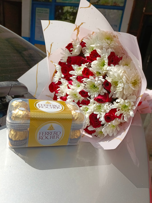 Ferrero with flowers